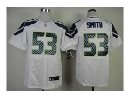 Nike Seattle Seahawks 53 Malcolm Smith white Elite NFL Jersey