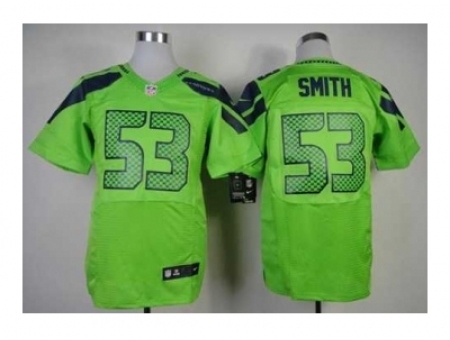 Nike Seattle Seahawks 53 Malcolm Smith green Elite NFL Jersey