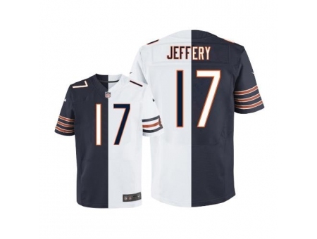 Nike Chicago Bears 17 Alshon Jeffery Blue-White Elite split NFL Jersey