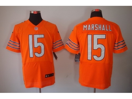 Nike Chicago Bears 15 Brandon Marshall Orange Elite NFL Jersey