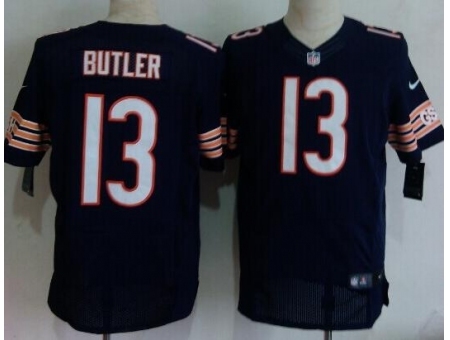 Nike Chicago Bears 13 Brice Butler Blue Elite NFL Jersey