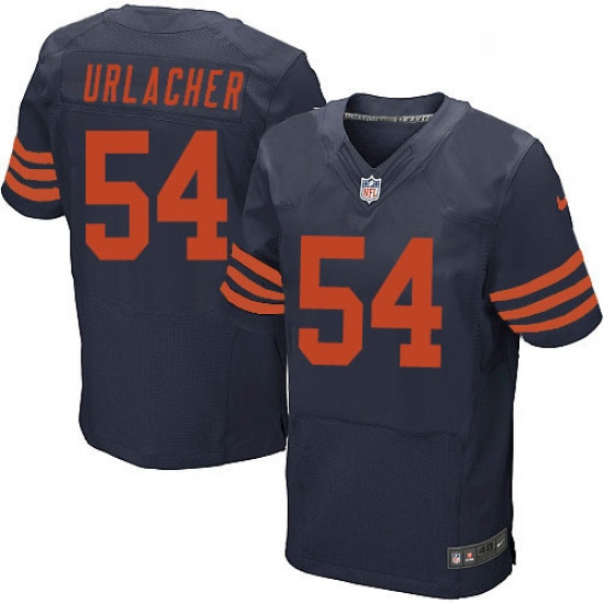 Mens Nike Chicago Bears 54 Brian Urlacher Elite Navy Blue Alternate NFL Jersey