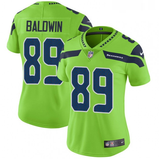 Womens Nike Seattle Seahawks 89 Doug Baldwin Limited Green Rush Vapor Untouchable NFL Jersey