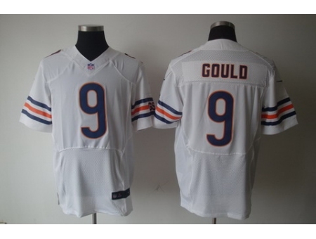 Nike Chicago Bears 9 Robbie Gould White Elite NFL Jersey