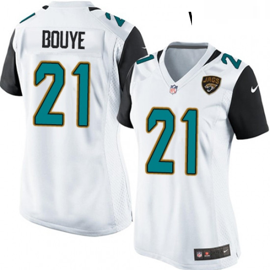 Womens Nike Jacksonville Jaguars 21 AJ Bouye Game White NFL Jersey