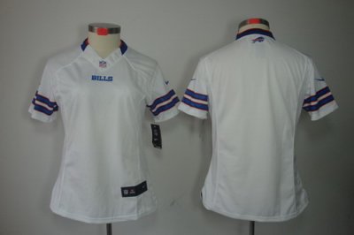 Women Nike Buffalo Bills Blank White Color Limited Jerseys