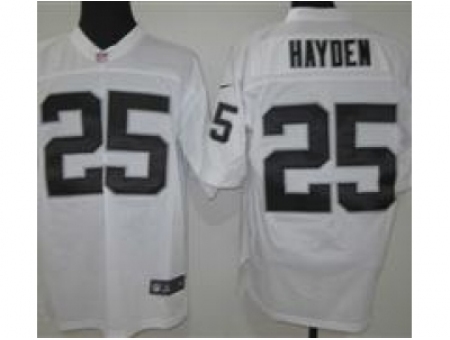 Nike Oakland Raiders 25 D.J. Hayden White Elite NFL Jersey