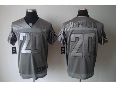 Nike Oakland Raiders 20 Darren Mcfadden Grey Elite Shadow NFL Jersey