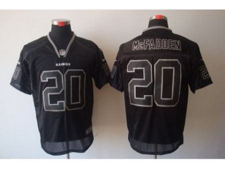 Nike Oakland Raiders 20 Darren McFadden Black Elite Lights Out NFL Jersey