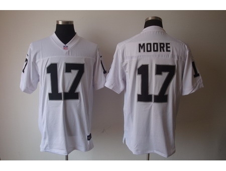 Nike Oakland Raiders 17 Denarius Moore White Elite NFL Jersey