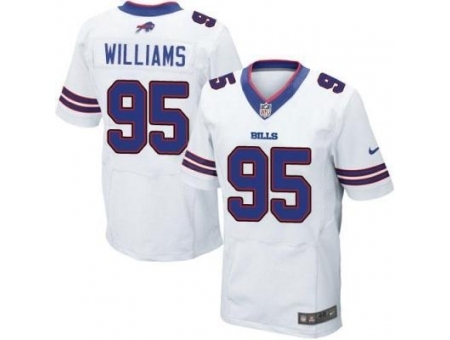 Nike Buffalo Bills 95 Kyle Williams White Elite NFL Jersey