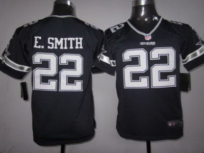 Youth Nike Dallas Cowboys 22# E.SMITH Blue Nike NFL Jerseys