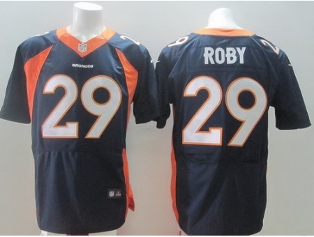 Nike Denver Broncos 29 Bradley Roby Blue Elite NFL Jersey