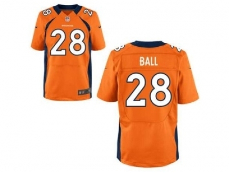 Nike Denver Broncos 28 Montee Ball orange Elite NFL Jersey