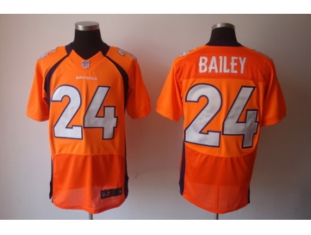 Nike Denver Broncos 24 Champ Bailey Elite Orange NFL Jersey