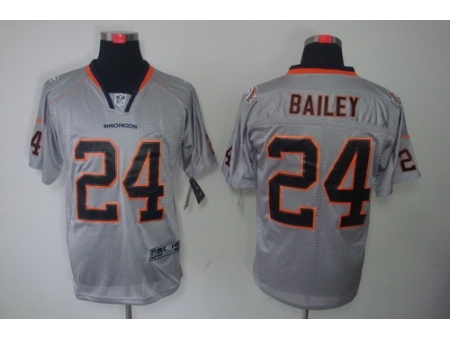 Nike Denver Broncos 24 Champ Bailey Grey Elite Lights Out NFL Jersey