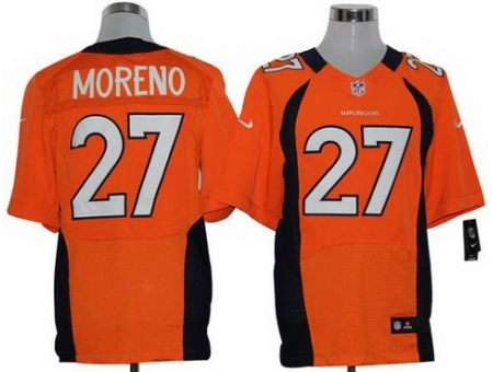 Nike Denver Broncos 27 Knowshon Moreno Orange Elite NFL Jersey