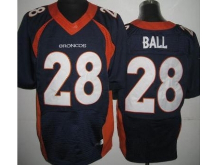 Nike Denver Broncos 28 Montee Ball Blue Elite NFL Jersey