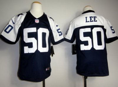 Youth Nike Dallas Cowboys #50 Lee Blue Thankgivings Nike NFL Jerseys