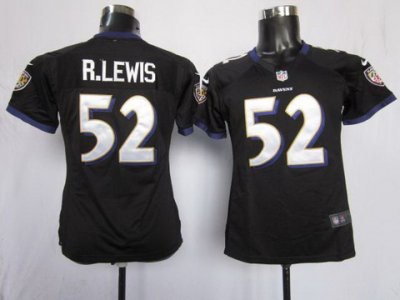 Women Nike Baltimore Ravens 52 R.lewis Black Nike NFL Jerseys