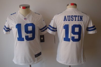 Nike Women Dallas Cowboys #19 Austin White [Women's NIKE LIMITED Jersey]