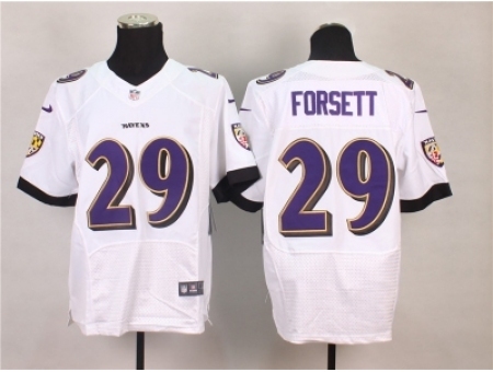 Nike Baltimore Ravens 29 forsett white Elite NFL Jersey