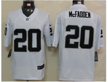 Nike Oakland Raiders 20 Darren Mcfadden white Limited NFL Jersey