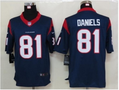 Nike Houston Texans 81 Owen Daniels blue Limited NFL Jersey