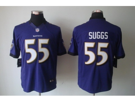 Nike Baltimore Ravens 55 Terrell Suggs Purple Limited NFL Jersey