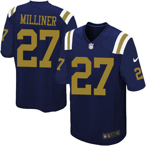 Youth Nike New York Jets #27 Dee Milliner Limited Navy Blue Alternate NFL Jersey