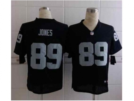 Nike Oakland Raiders 89 James Jones Black Elite NFL Jersey