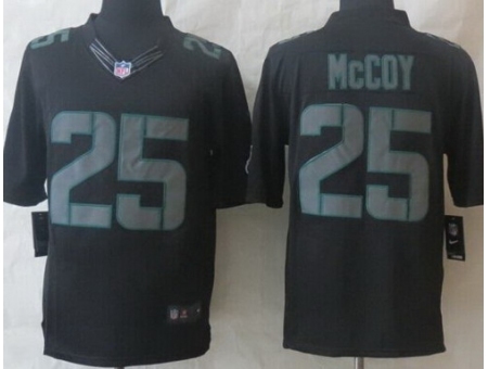 Nike Philadelphia Eagles 25 LeSean McCoy Black Impact Limited NFL Jersey