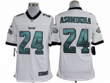 Nike Philadelphia Eagles 24 Nnamdi Asomugha White Limited NFL Jersey