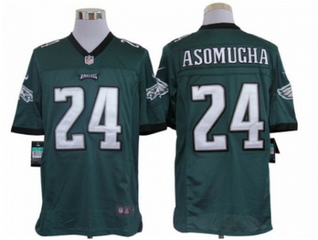 Nike Philadelphia Eagles 24 Nnamdi Asomugha Green Limited NFL Jersey