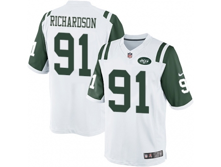 Nike New York Jets 91 Sheldon Richardson White Limited NFL Jersey