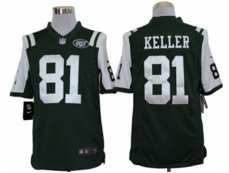 Nike New York Jets 81 Dustin Keller Green Limited NFL Jersey