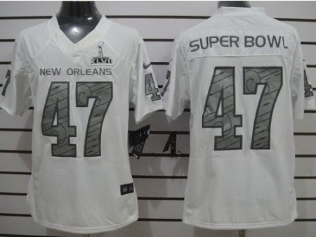 Nike New Orleans Saints 47Th White Limited Super Bowl NFL Jersey