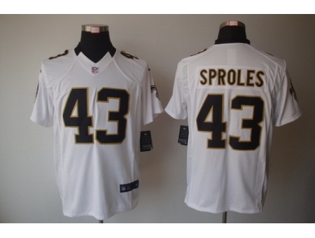 Nike New Orleans Saints 43 Darren Sproles White LIMITED NFL Jersey