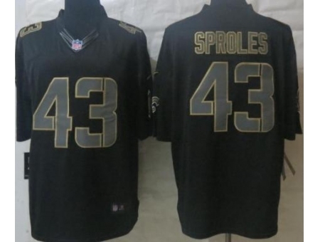 Nike New Orleans Saints 43 Darren Sproles Black Limited Impact NFL Jersey