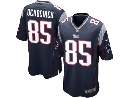 Nike New England Patriots 85 Chad Ochocinco blue Game NFL Jersey