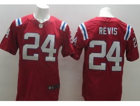 Nike New England Patriots 24 Darrelle Revis Red Elite NFL Jersey