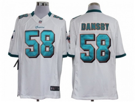 Nike Miami Dolphins 58 Dansby White Limited NFL Jersey