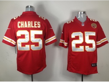 Nike Kansas City Chiefs 25 Jamaal Charles Red LIMITED NFL Jersey