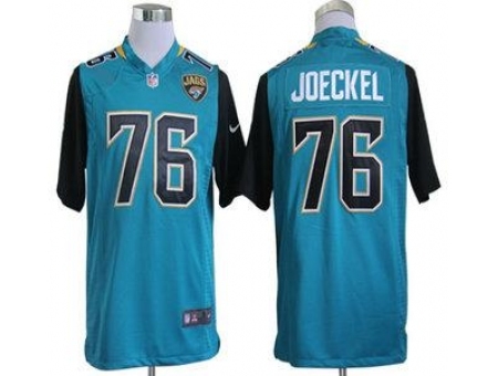 Nike Jacksonville Jaguars 76 Luke Joeckel Green Game NFL Jersey