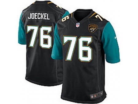 Nike Jacksonville Jaguars 76 Luke Joeckel Black Game NFL Jersey