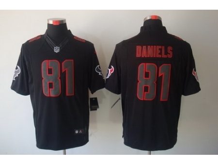 Nike Houston Texans 81 Owen Daniels Black Impact Limited NFL Jersey