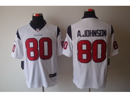 Nike Houston Texans 80 Andre Johnson White LIMITED NFL Jersey