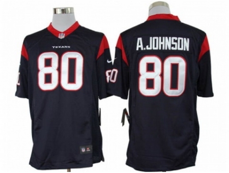 Nike Houston Texans 80 Andre Johnson Blue LIMITED NFL Jersey