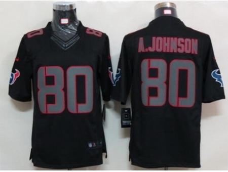 Nike Houston Texans 80 Andre Johnson Black Limited Impact NFL Jersey