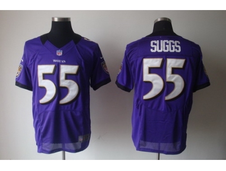 Nike Baltimore Ravens 55 Terrell Suggs Purple Elite NFL Jersey